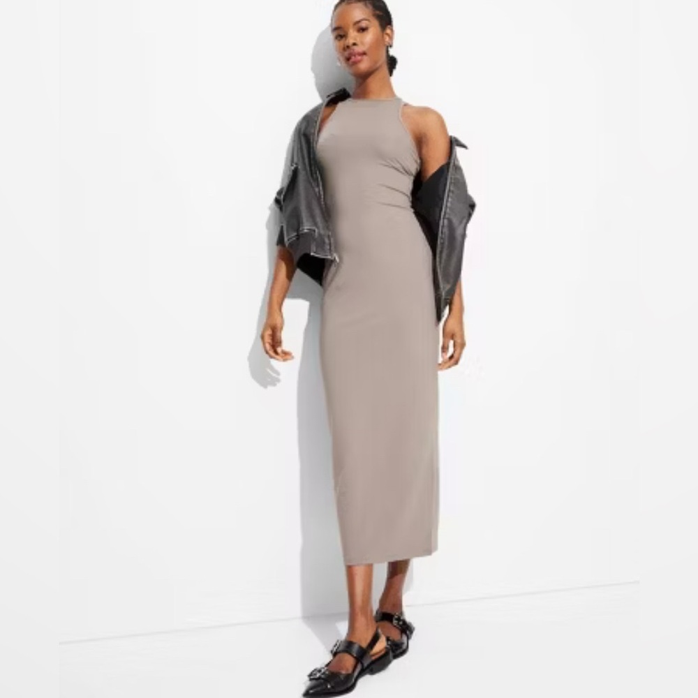 Wild Fable Taupe Maxi Dress